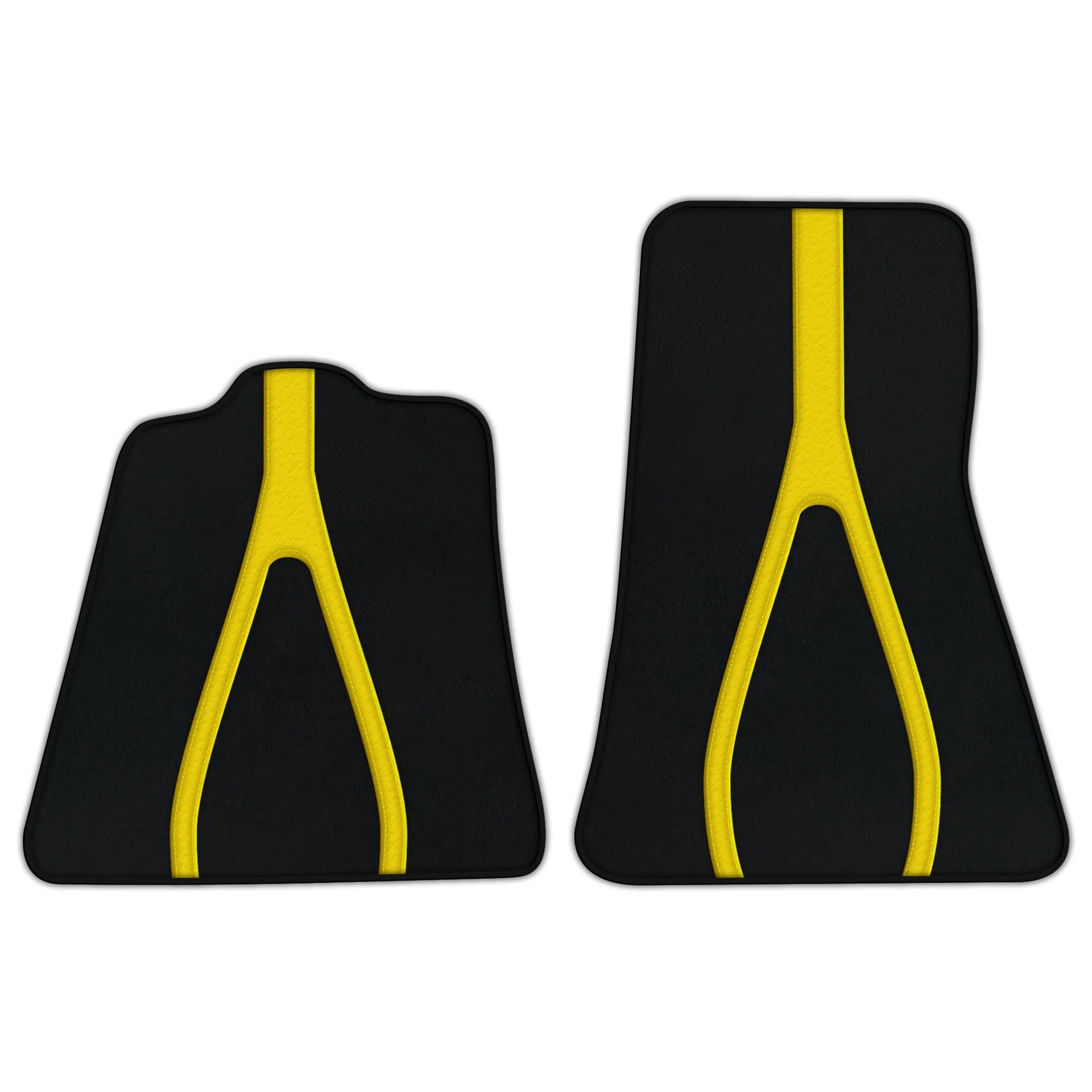 McLaren 600LT luxury leather floor mats with premium stitching and embroidered logo 2018-2020