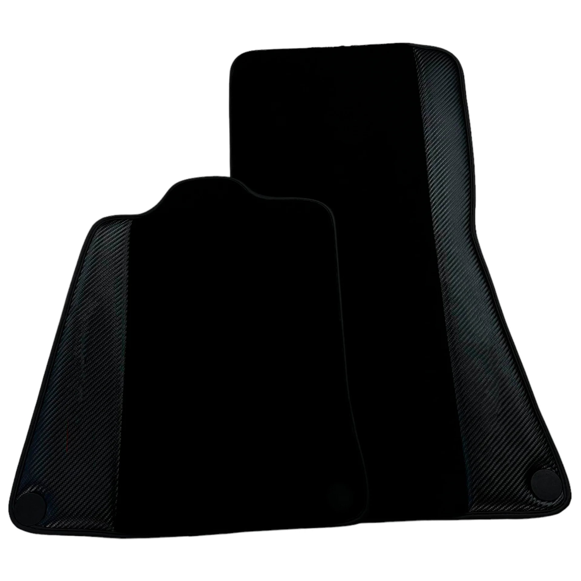Luxury black carbon leather floor mats for McLaren MP4-12C